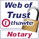 Thawte Web of Trust notary